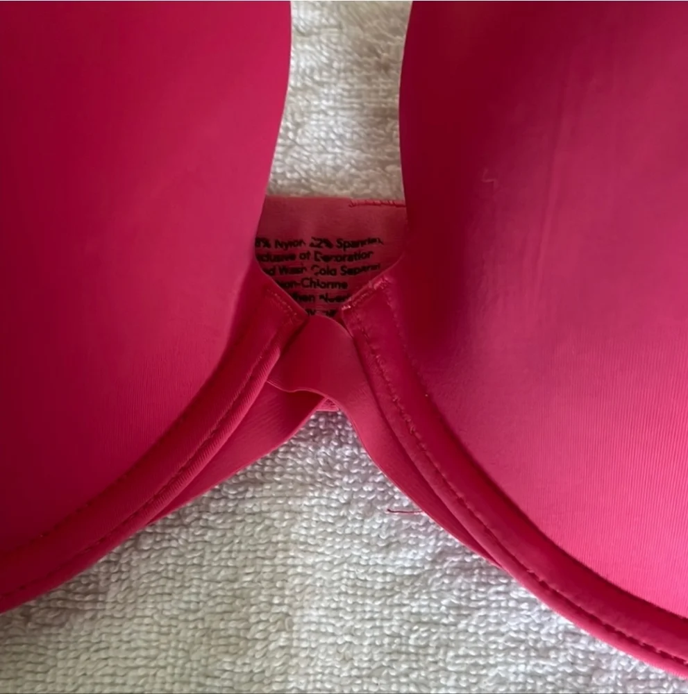 SOMA Pink BRA underwire 38D like new VERY SOFT hot pink - Picture 4 of 6